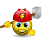 Construction Guy With Helmet Emoticons