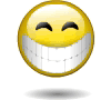 Wide Grin Hopping Emoticons