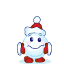 Jumping Snowman Santa Emoticons