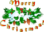 Leafy "merry Christmas" Emoticons