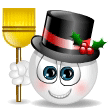Snowman Smiley Emoticons