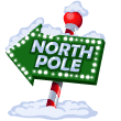 North Pole Sign Emoticons
