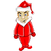 Santa Throwing Snowball Emoticons