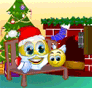 Santa With Smiley Kids Emoticons