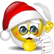 Writing Smiley Santa Emoticons