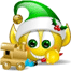 Elf With Toy Train Emoticons