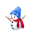 Jumping Snowman Emoticons
