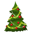 Bouncing Christmas Tree Emoticons
