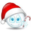 Snowman Santa Hat Emoticons