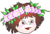 Happy Girl With Flower Crown Emoticons
