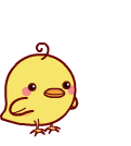 Baby Chicken Yelling Emoticons