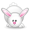 Bunny Sniffing Emoticons