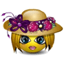 Girl Wearing Hat Emoticons