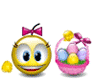 Emoticon Holding Basket Full Of Eggs Emoticons
