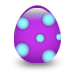 Easter Egg With Dots Emoticons