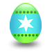 Easter Egg With Star Emoticons