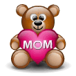 Bear Holding Heart Emoticons
