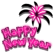 Happy New Year Palm Tree Emoticons