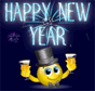 Happy New Year Drinks Toast Emoticons