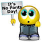 No Pants Day Emoticons