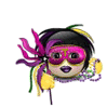 Girl With Mask Emoticons