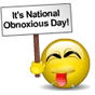 National Obnoxious Day Emoticons