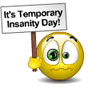 Temporary Insanity Day Emoticons