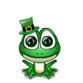 Frog With Hat Emoticons