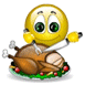 Emoticon Slicing A Turkey Emoticons