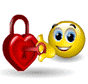 Emoticon With Key Opening A Heart Emoticons