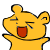 Yellow Bear Shouting Emoticons