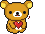 Bear Giving Hearts Emoticons