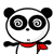Hypnotised Panda Bear Emoticons