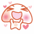 Bunhead In Love  With Hearts Emoticons