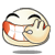 Hasppy Bunhead With Large Smile Emoticons