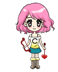 Chibi Girl With Cupids Bow Emoticons