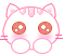 Cute Cat Scared Emoticon Emoticons