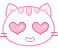 Heart Eyed Cute Cat  Emoticons
