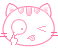 Cute Cat Poking At Eye Emoticons