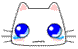 Cute Cat Big Blue Eyes Emoticons