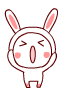 Cute Rabbit Shouting Screaming Emoticons