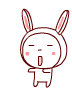 Cute Rabbit Hopping Around Emoticons