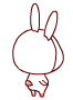 Cute Rabbit Turning Around Emoticons