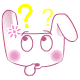Cute Rabbit Very Confused Emoticons