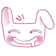 Cute Rabbit Drooling Emoticons
