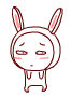 Unsure Cute Rabbit Dancing Emoticons