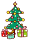 Christmas Tree And Presents Emoticons
