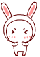 Clapping And Cheering Cute Rabbit  Emoticons