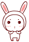 Happy Rabbit Cheering Emoticon Emoticons