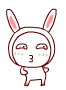 Rabbit Wiggling Side To Side Emoticons